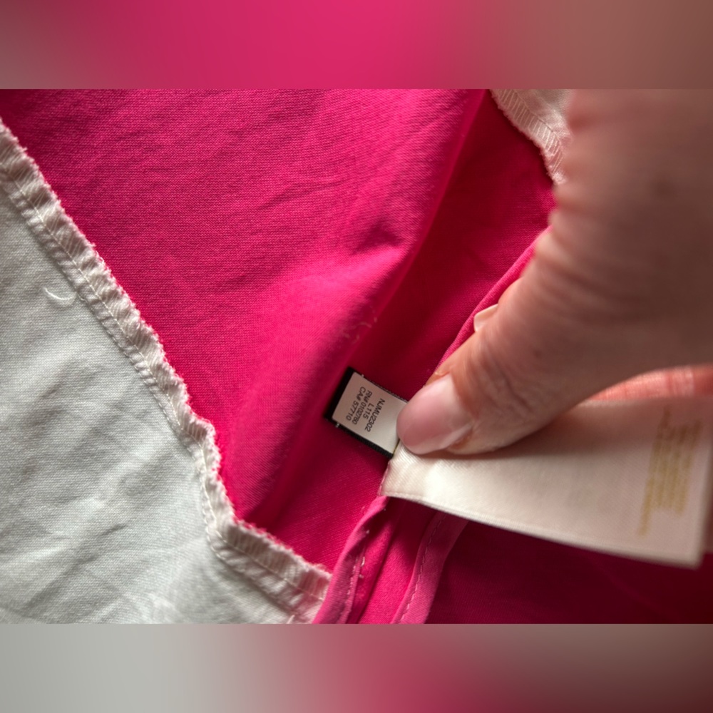 ▶️ Kate Spade Fit Flare Dress Womens 2 Pink White Striped Sleeveless Preppy - Picture 8 of 14